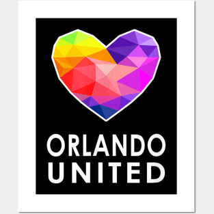 Orlando United One Pulse Heart Posters and Art